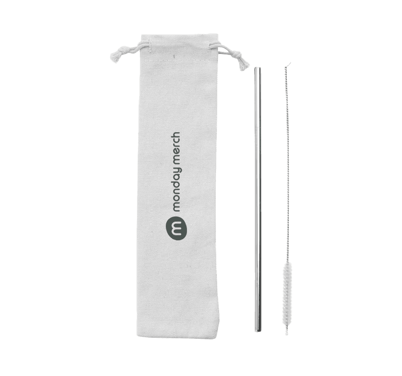 Custom mondaymerch stainless steel straw