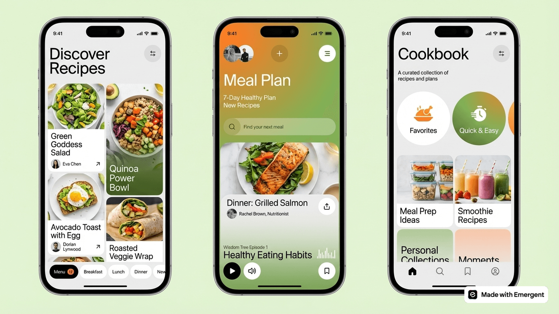 Healthy Recipe App Made with Emergent
