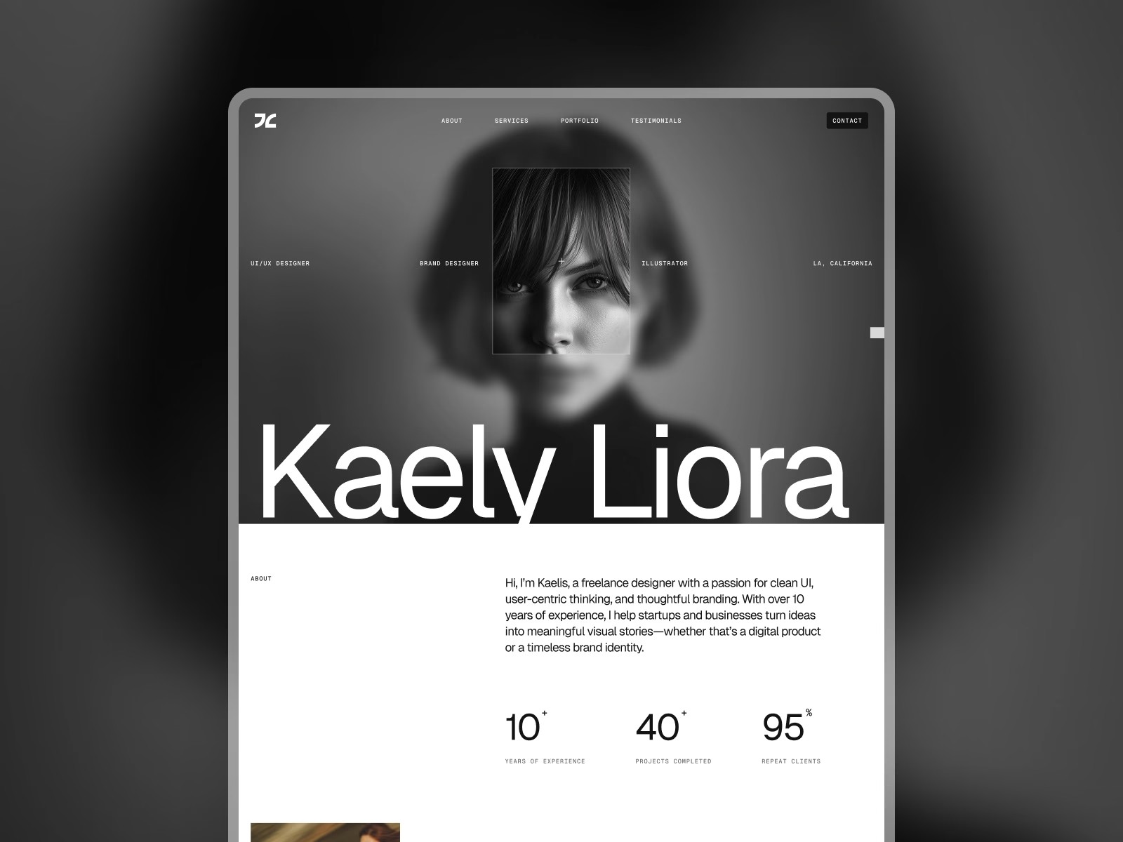 Wasabi Studio Navbar and button animation