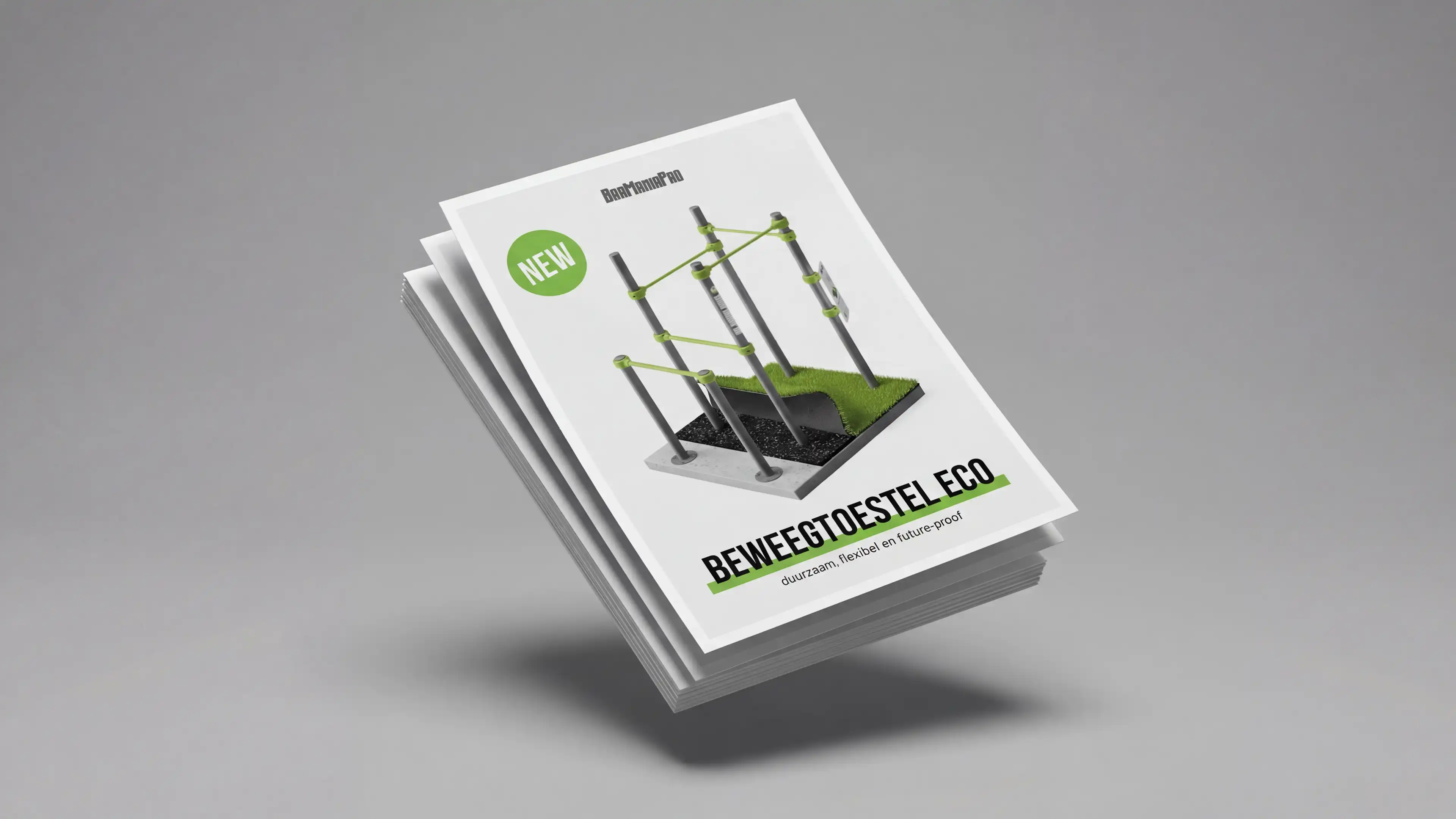 flyer voor outdoor calisthenics beweegpark