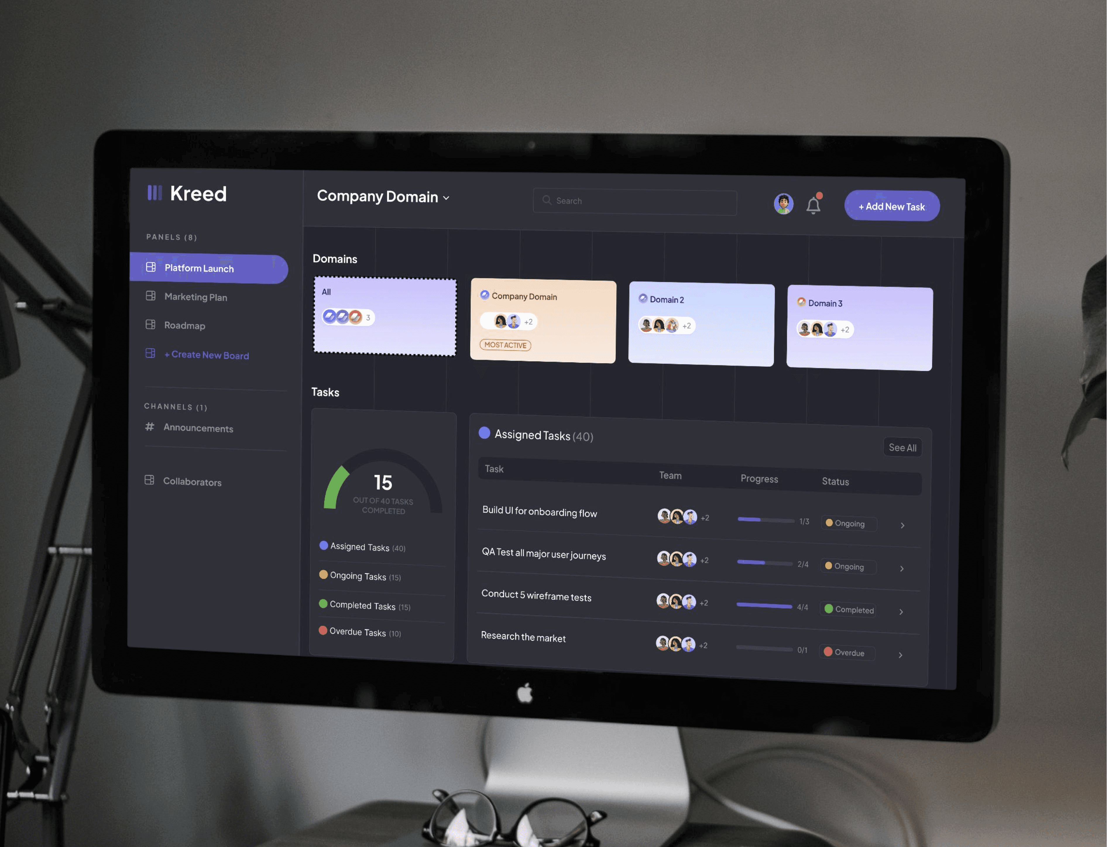 dashboard mockup