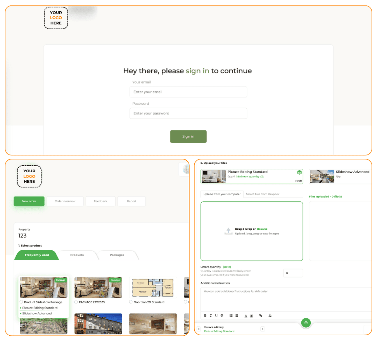 real estate photo editing