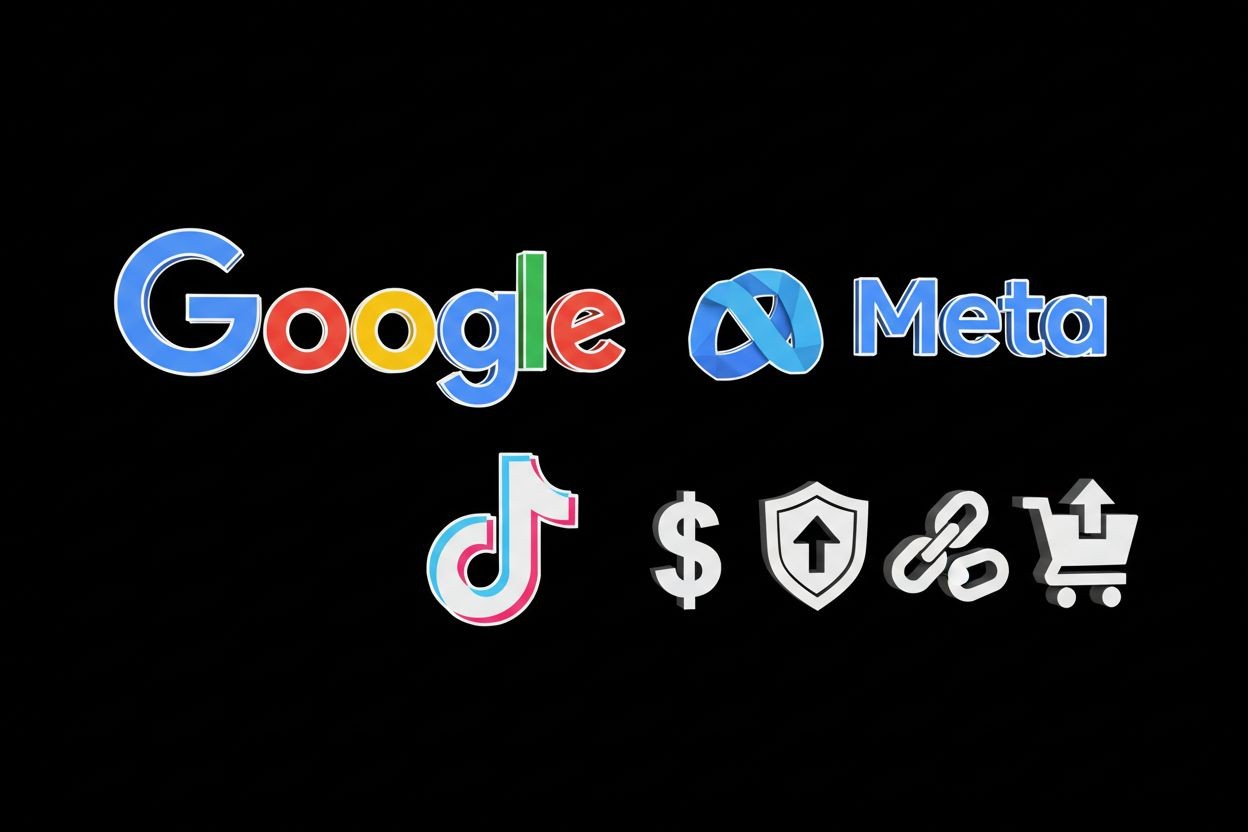 Advertising platforms collage