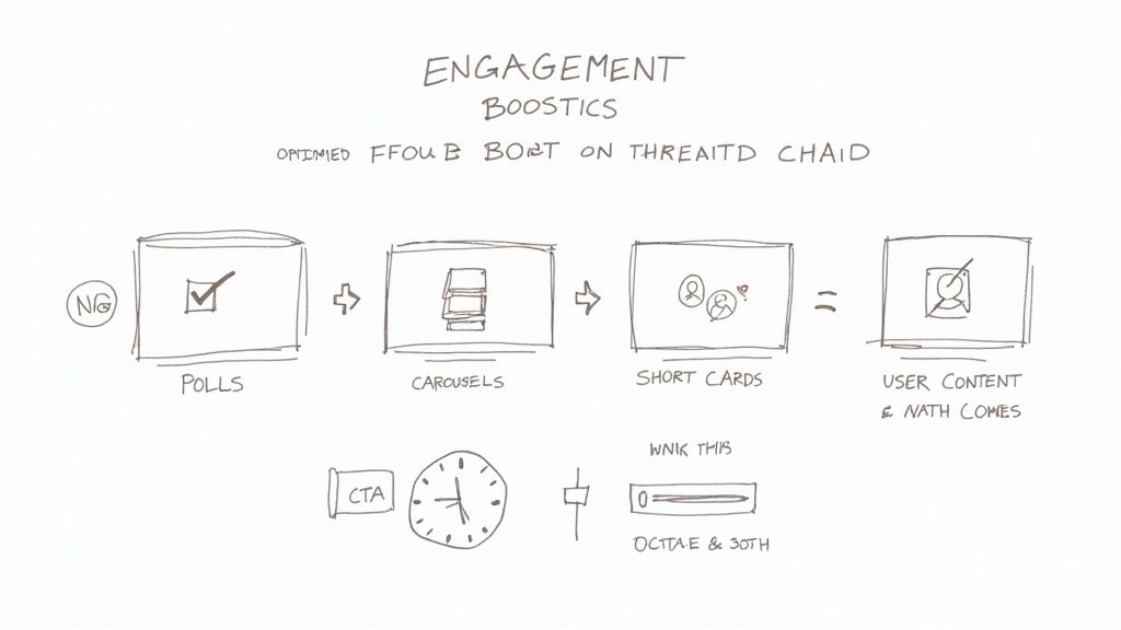 Startup team interacting with social media content