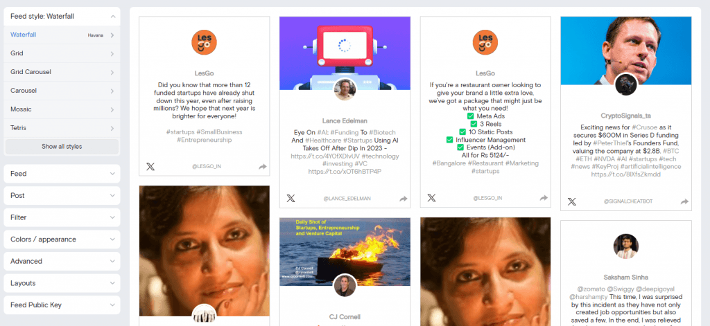 select template for x posts