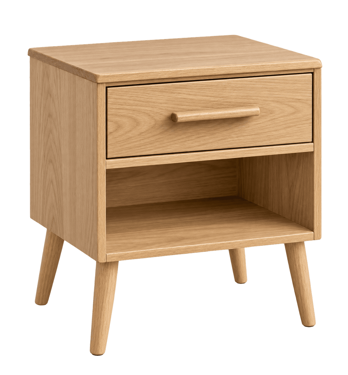 Oak bedside table sample product image
