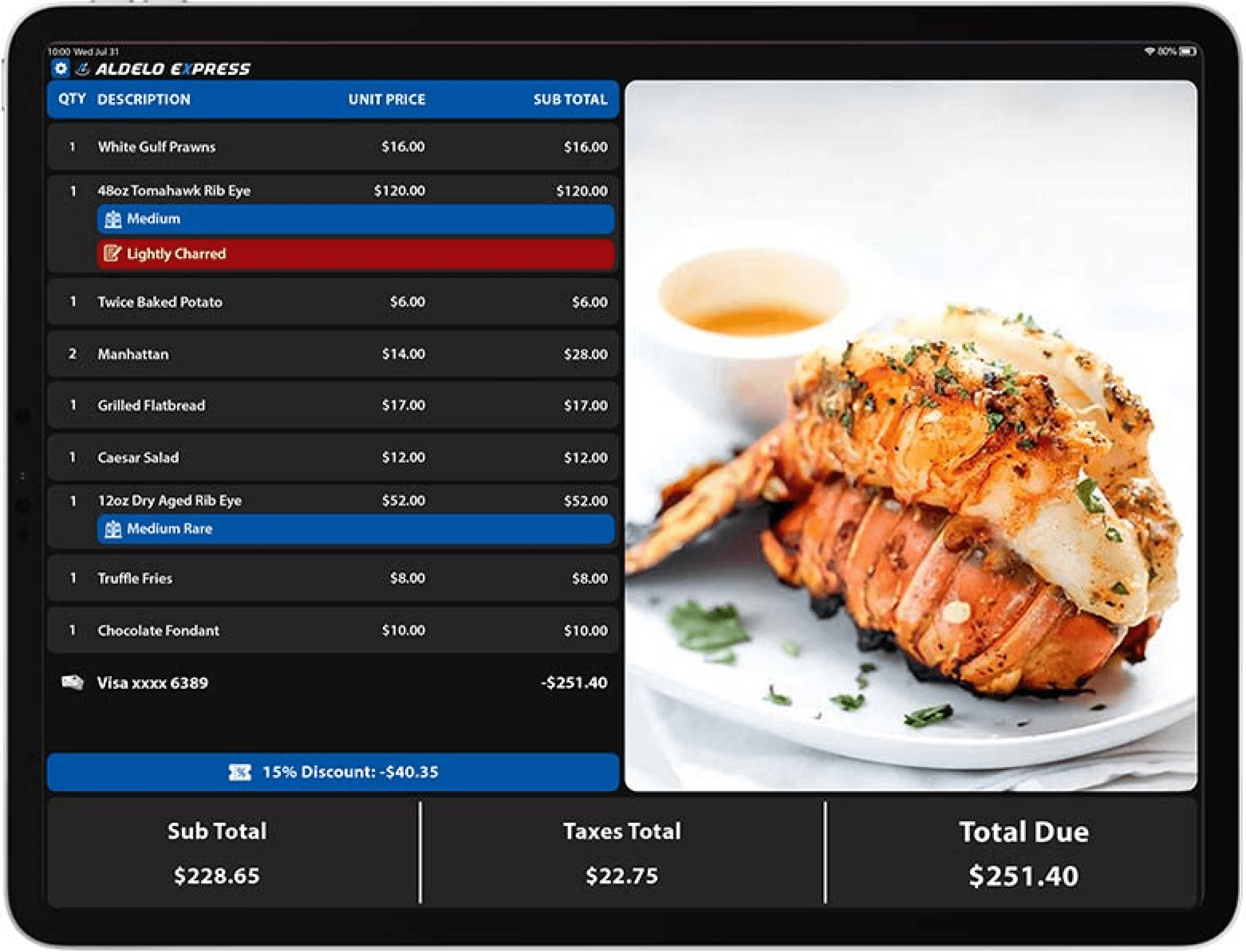 Aldelo Customer Display