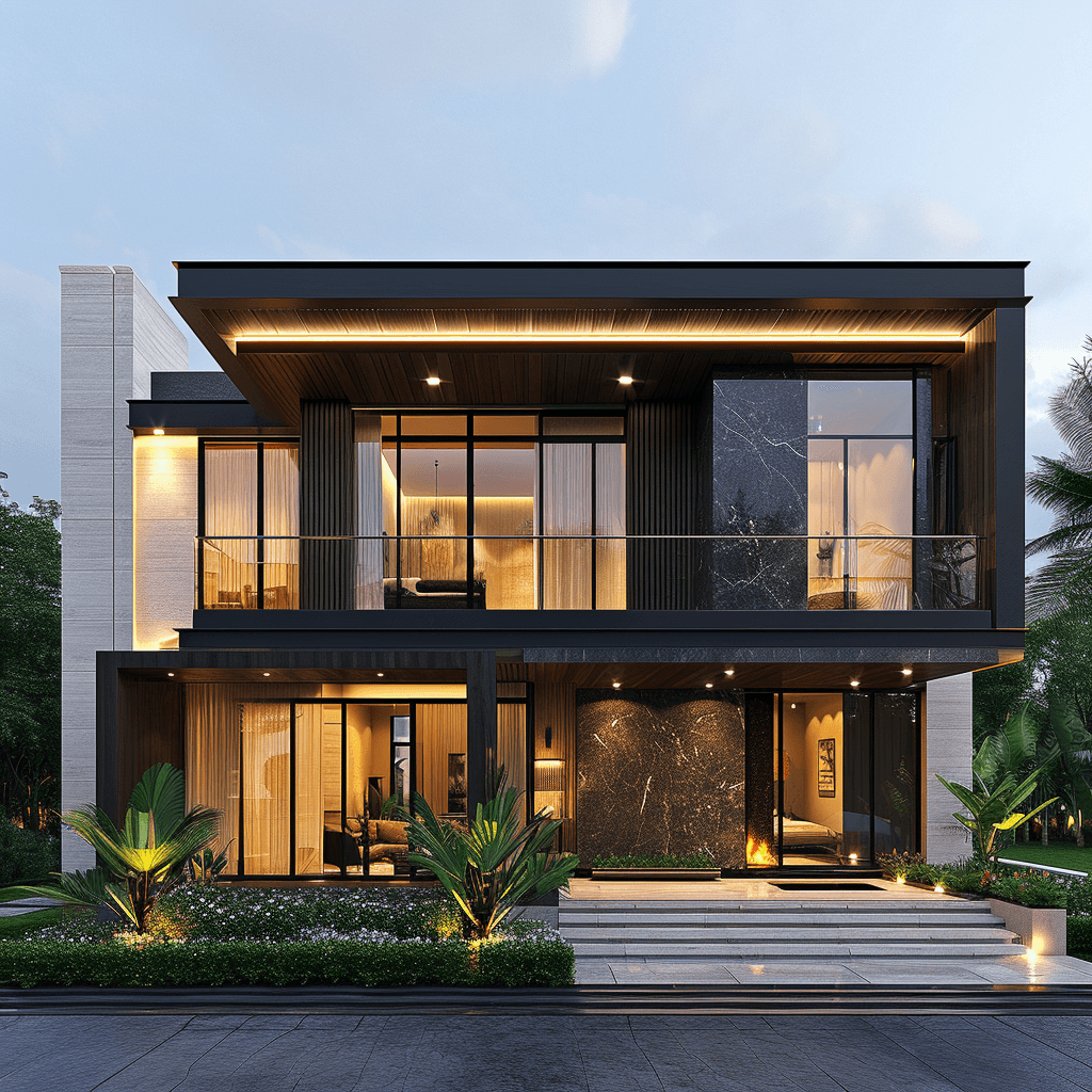 Smiling young woman with long hair standing against a dark green background, holding a finger to her chin.