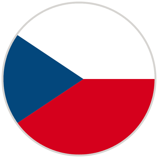 Kulatá vlajka ČR.