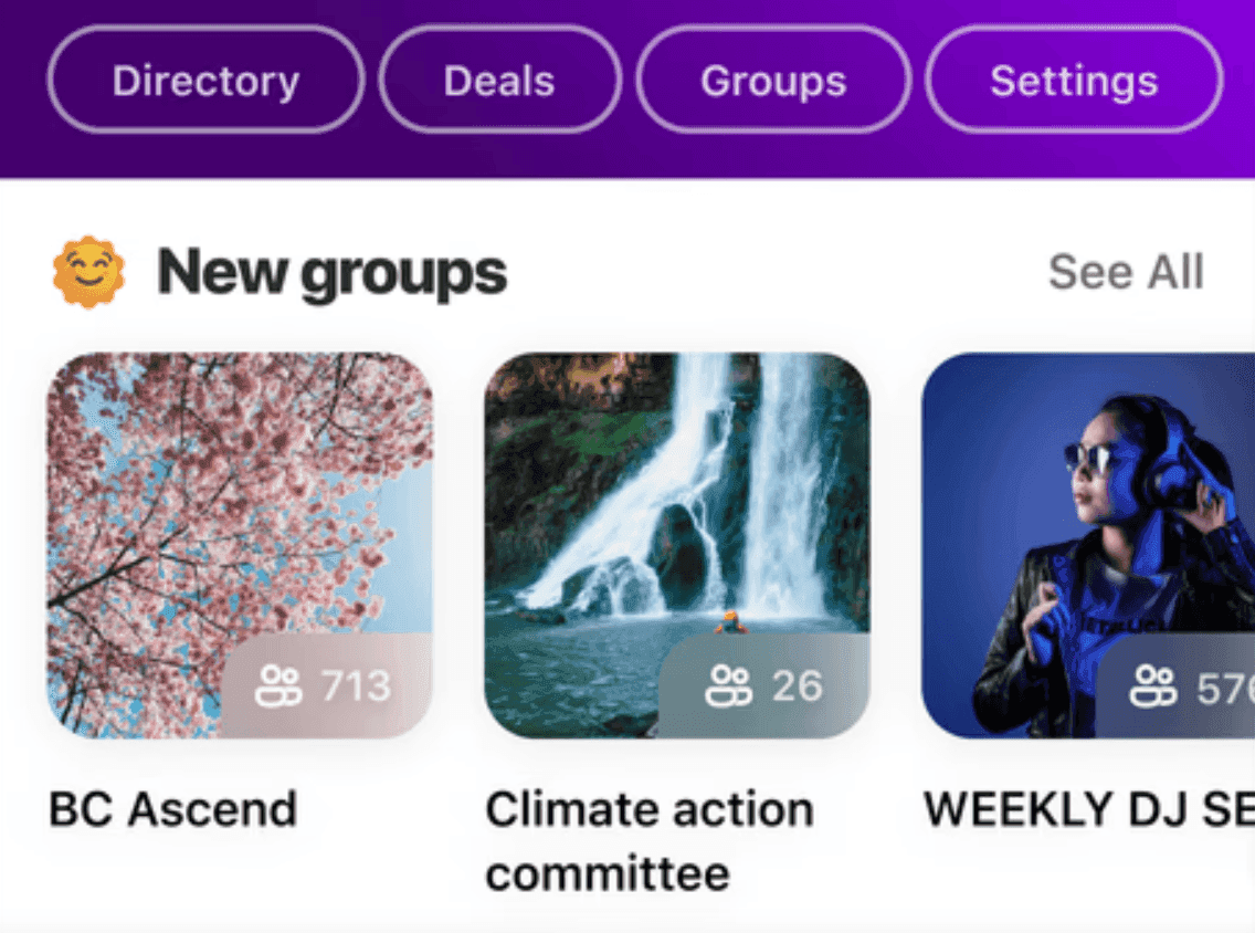 A use case of GroupMe