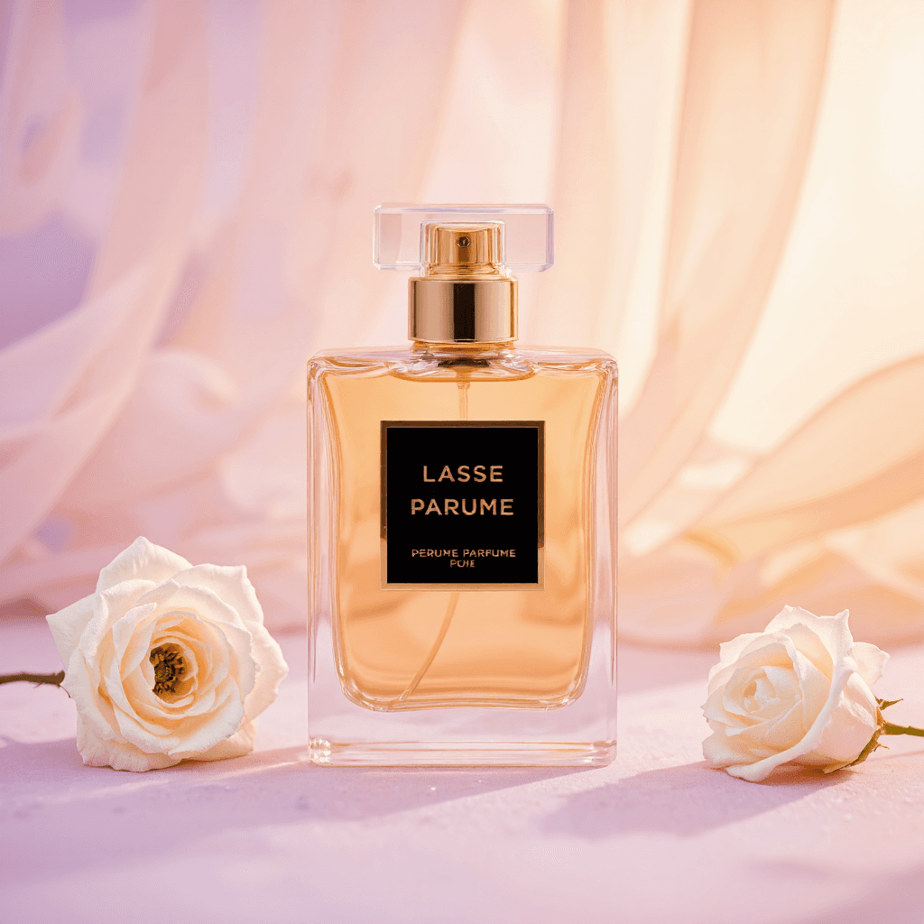 product photography of perfume