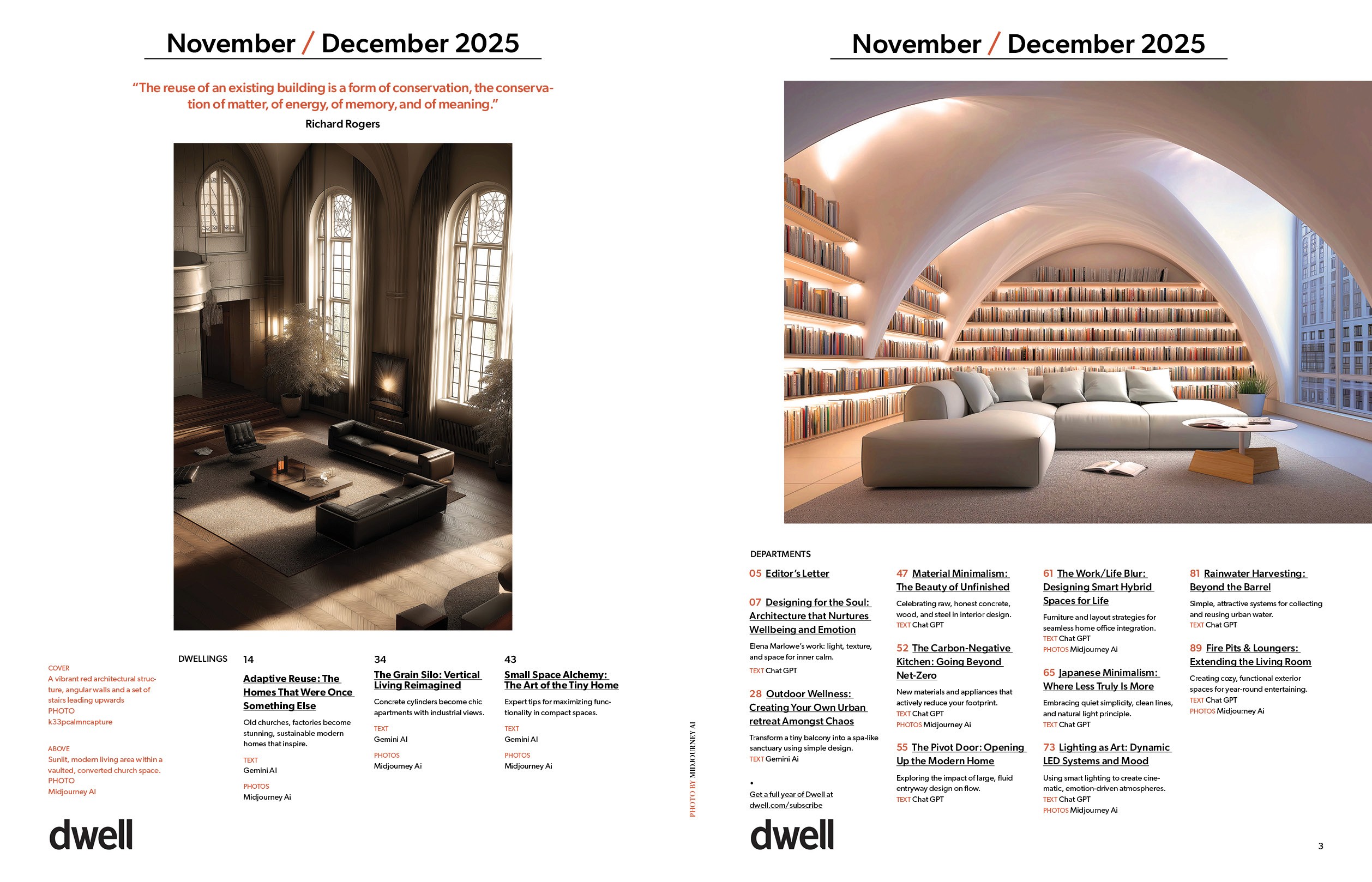 Dwell spread design