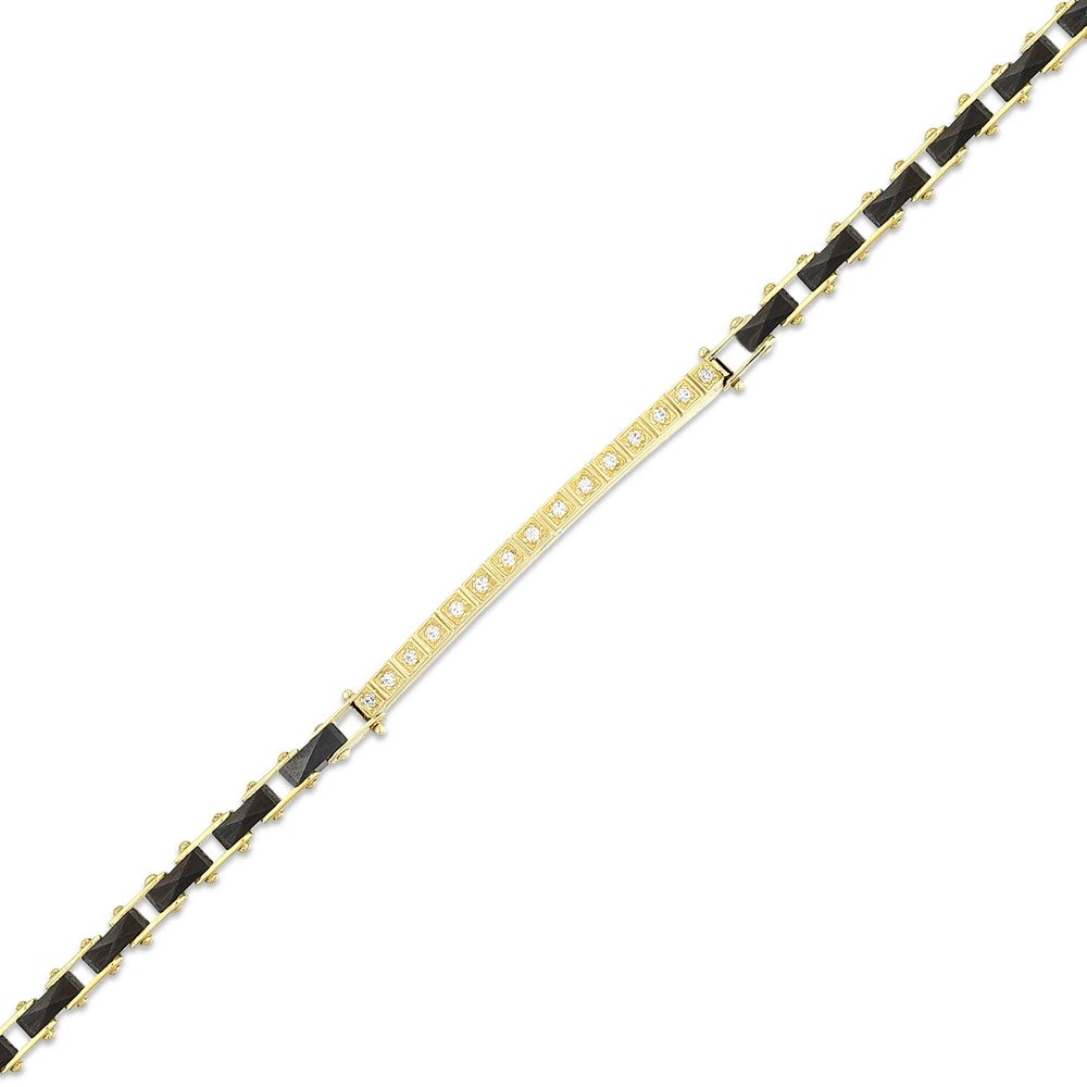 Assos Pırlanta 14 Ayar Tasarım Altın Erkek Bileklik 10.55 Gr