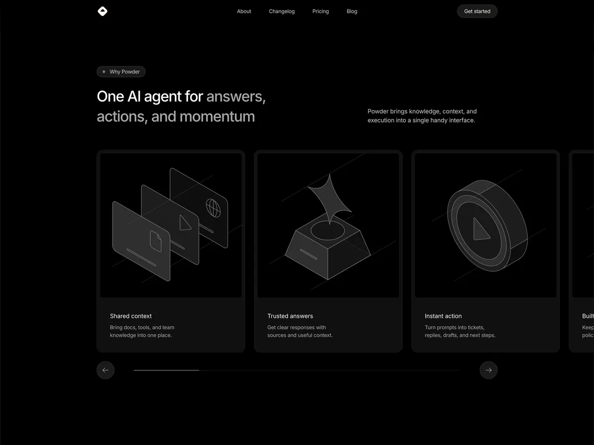 detail image 2 of the powder framer website template