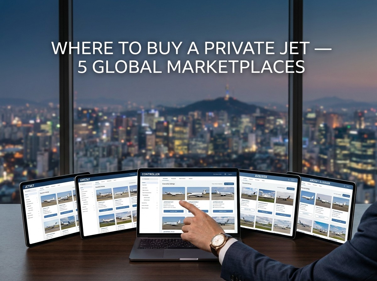 전용기 구매 사이트 JetNet AMSTAT Controller 비교 - 매물 검색 시세 분석 한국 자산가