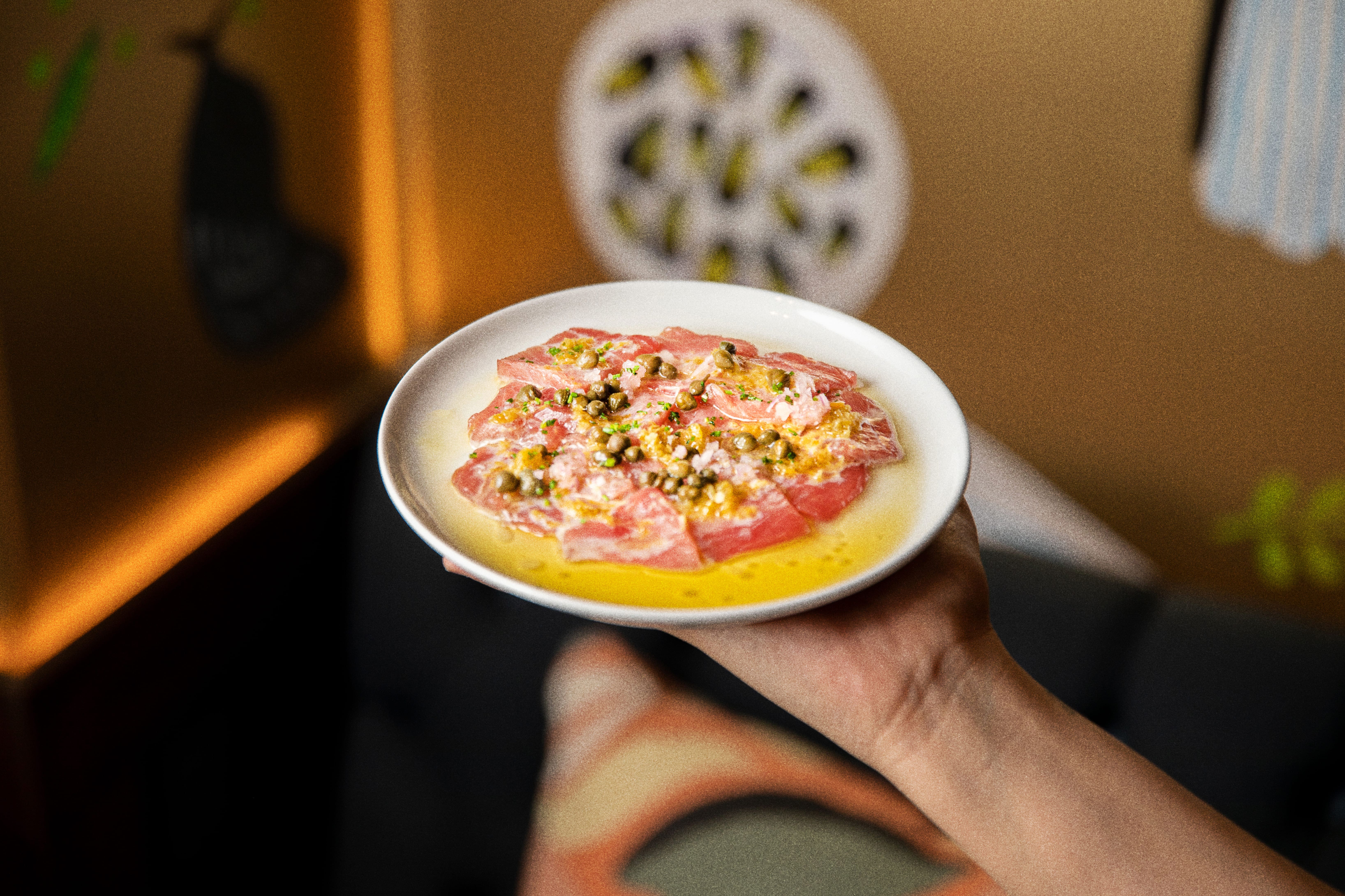 pardela restaurant tuna sashimi photo