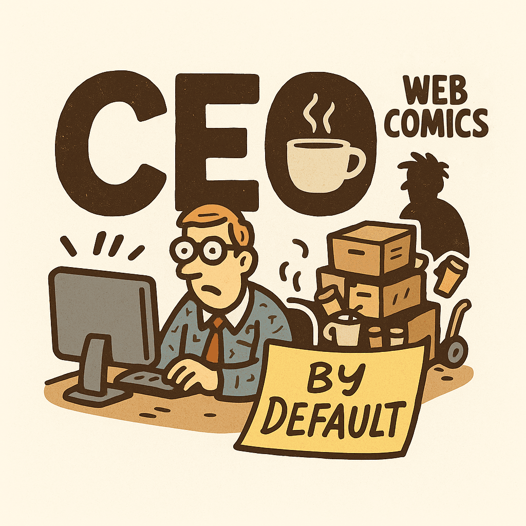 CEO by Default web comics for revenue operators and small business owners and professionals.