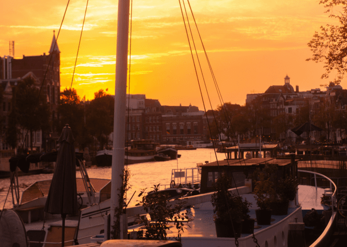 Best places to watch the sunset in Amsterdam