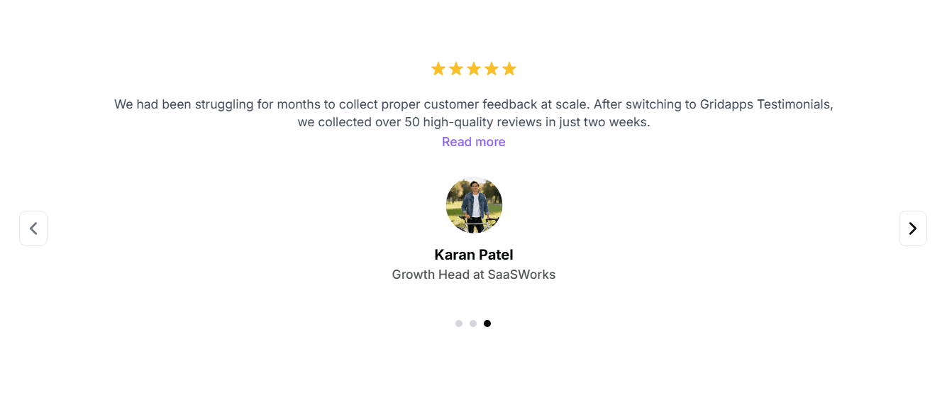 Voice of customer | Gridapps Testimonials 