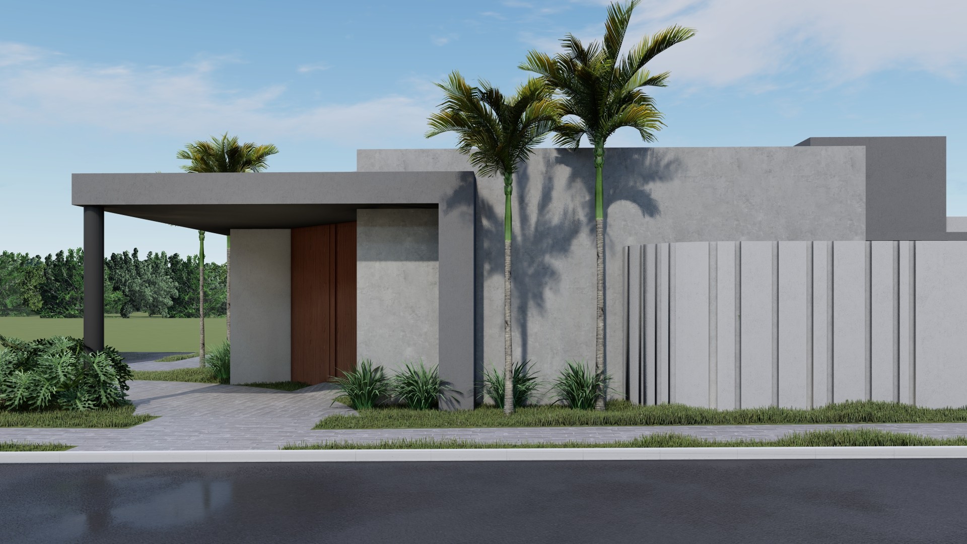 Um projeto arquitetônico de uma residência feita para encantar hoje e continuar atual por muitos anos.  Essa casa de investimento foi solicitada pelos nossos clientes com o intuito de ser atemporal, linhas limpas, integração entre os ambientes e uma fachada marcante na esquina, que valoriza ainda mais o projeto.  A área de lazer com piscina cria um espaço desejado por diferentes perfis de compradores. Quando o projeto une beleza, conforto e estratégia, o resultado é um imóvel mais valorizado e muito mais fácil de vender. 