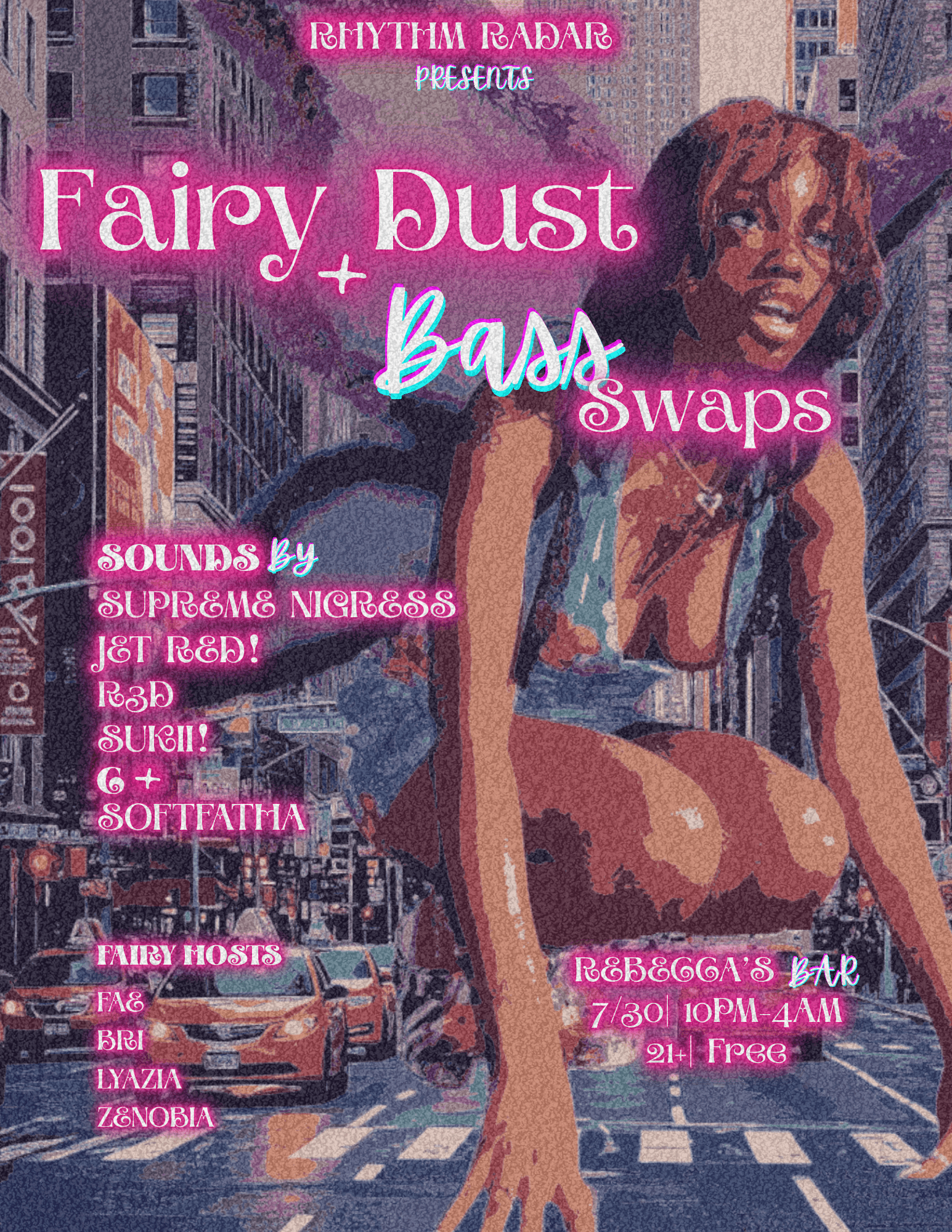 A black female model