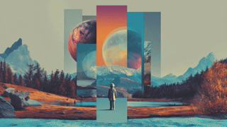 A colorful mosaic tunnel wall is shown.