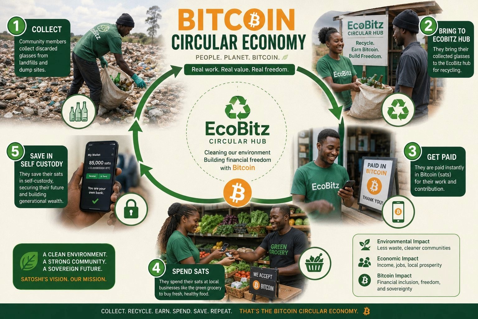 The EcoBitz Bitcoin circular economy