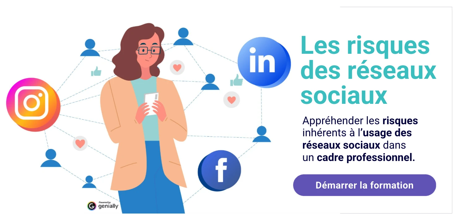 Couverture du module Les risques des réseaux sociaux.