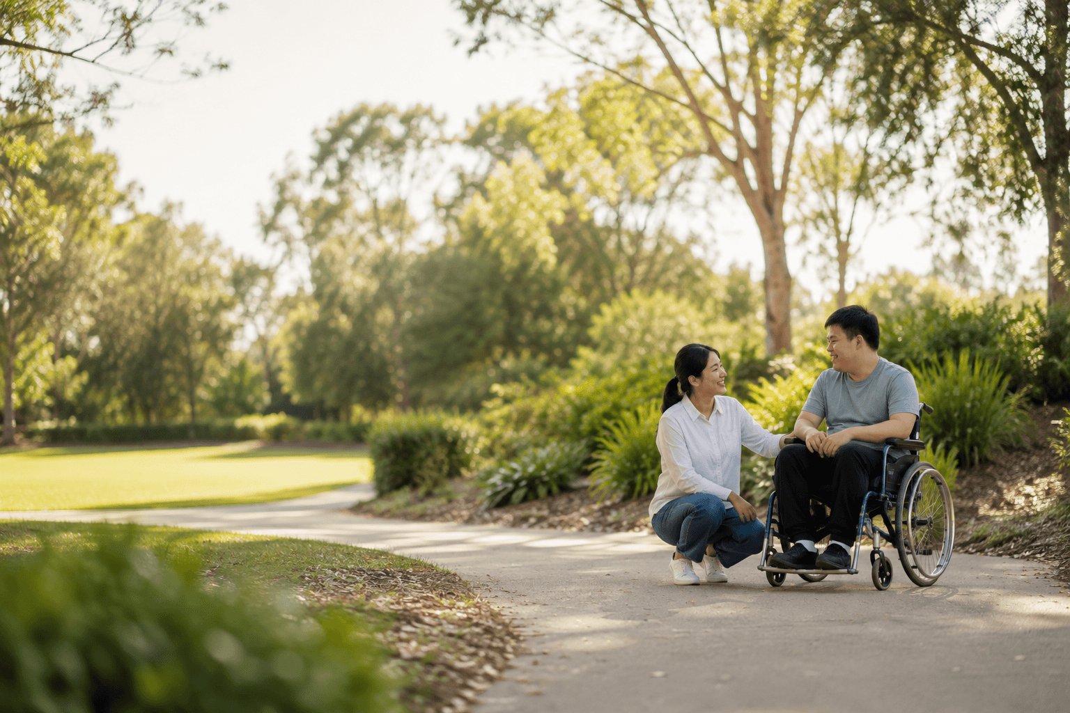 Carers Heart support workers with participants at home and in the community