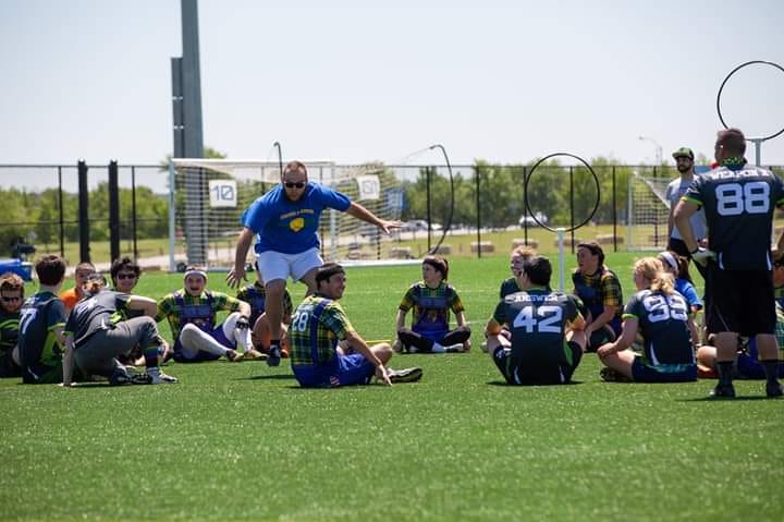 The Silicon Valley Vipers against Fighting Farmers at Duck Duck Goose on the pitch
