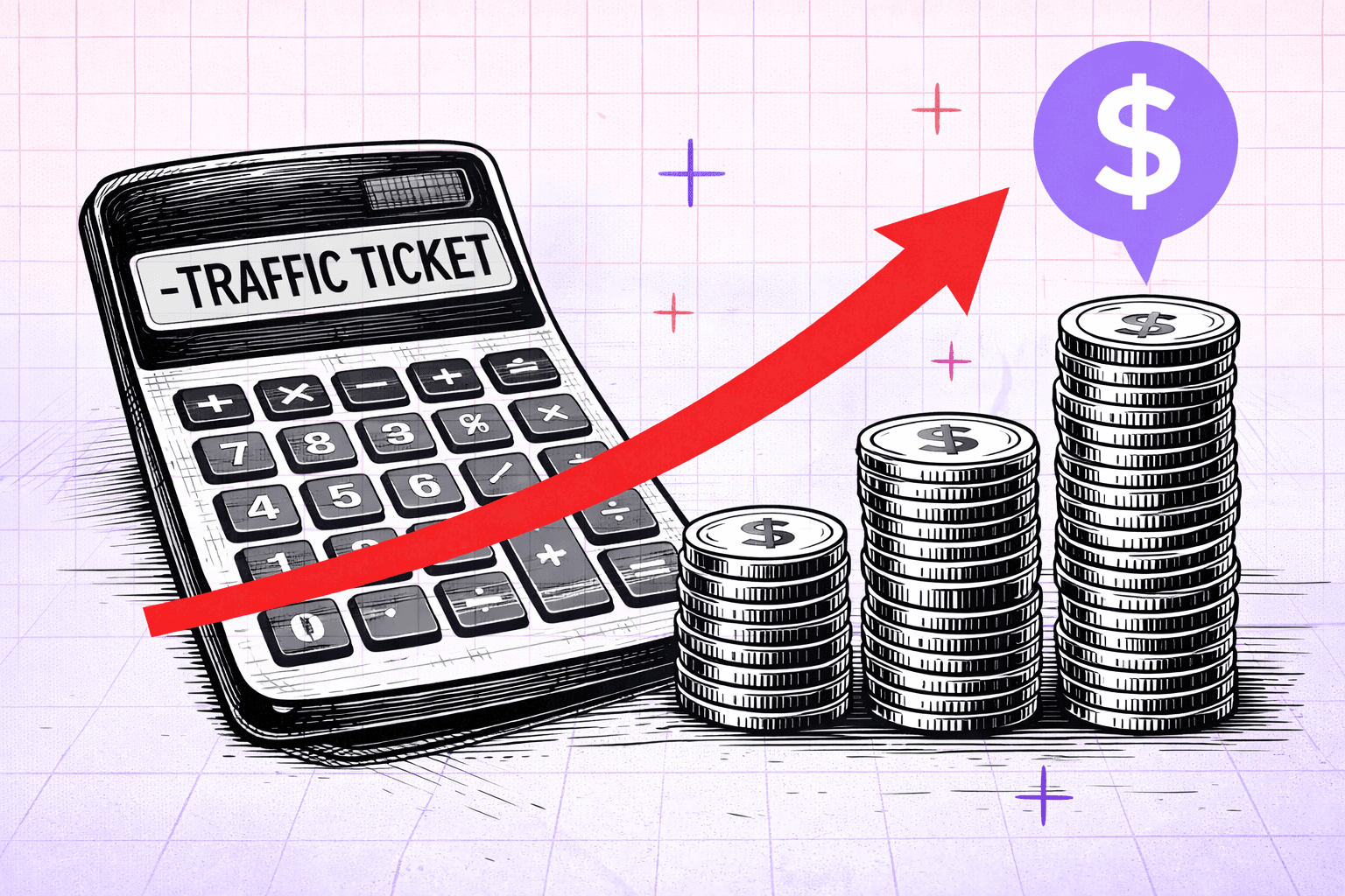 Virginia traffic ticket total cost breakdown and savings