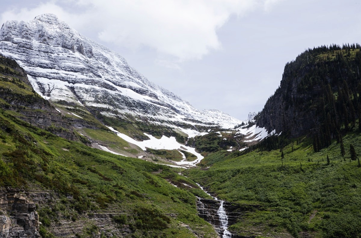 Dramatic Going-to-the-Sun Road scenery in Glacier National Park