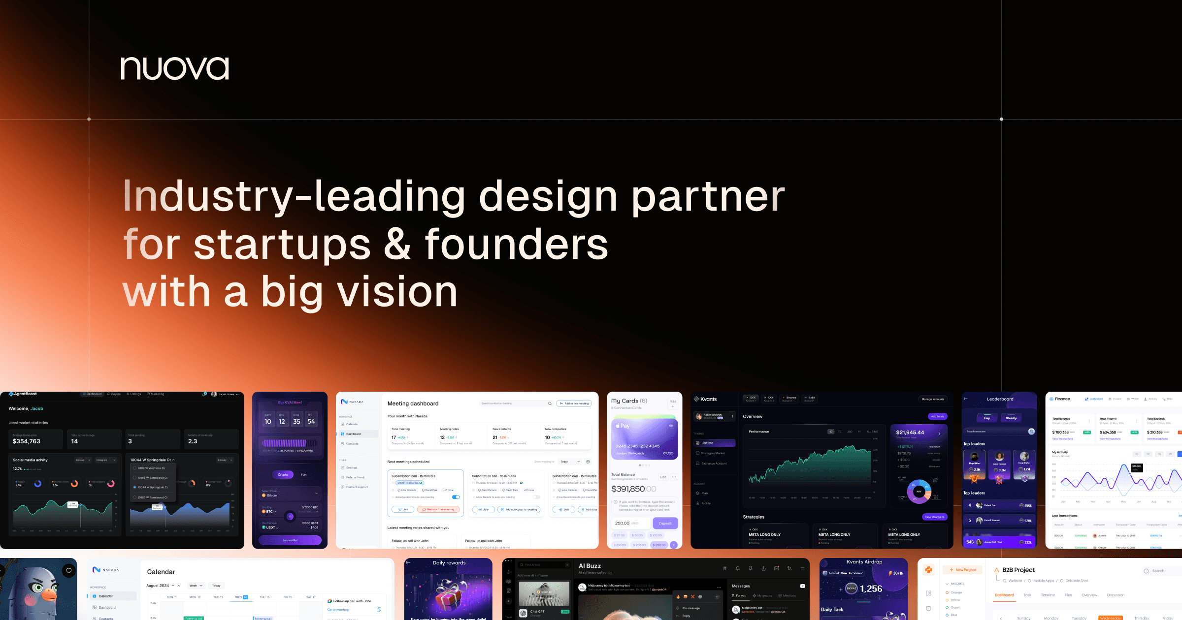 Nuova | Integrated UI/UX partnership for startups with a bold vision