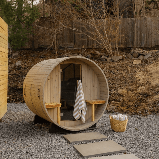 Sauna in the garden