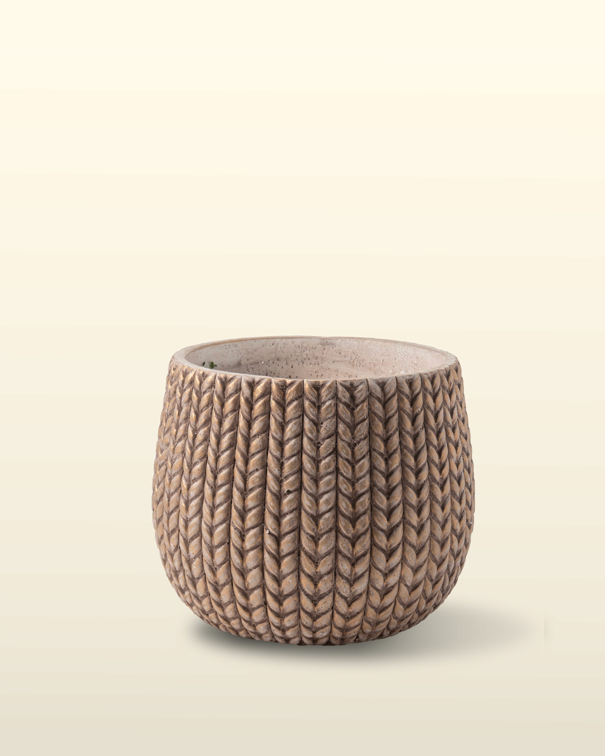حوض تيراكوتا — 21×21×16.5 سم — البيت الأخضر