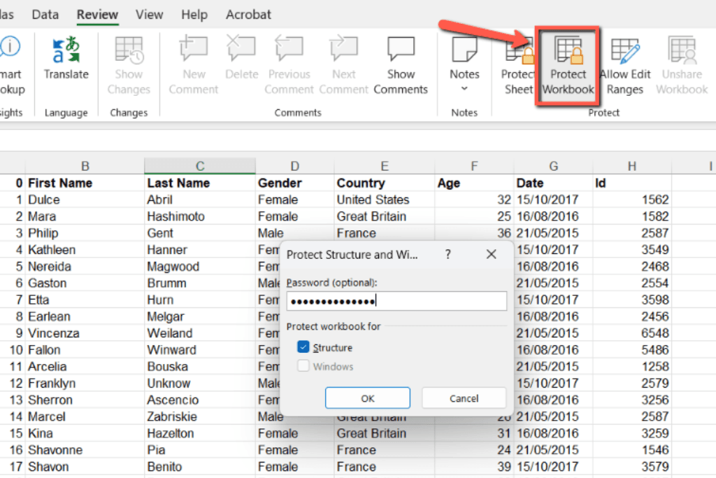 how to password-protect a file in excel