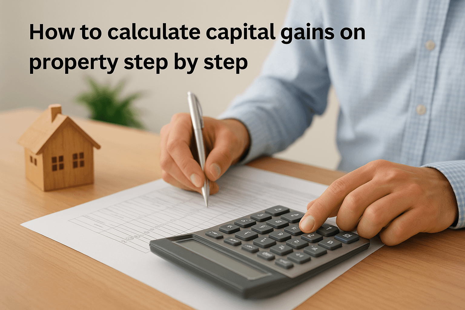 How to calculate capital gains on property step by step