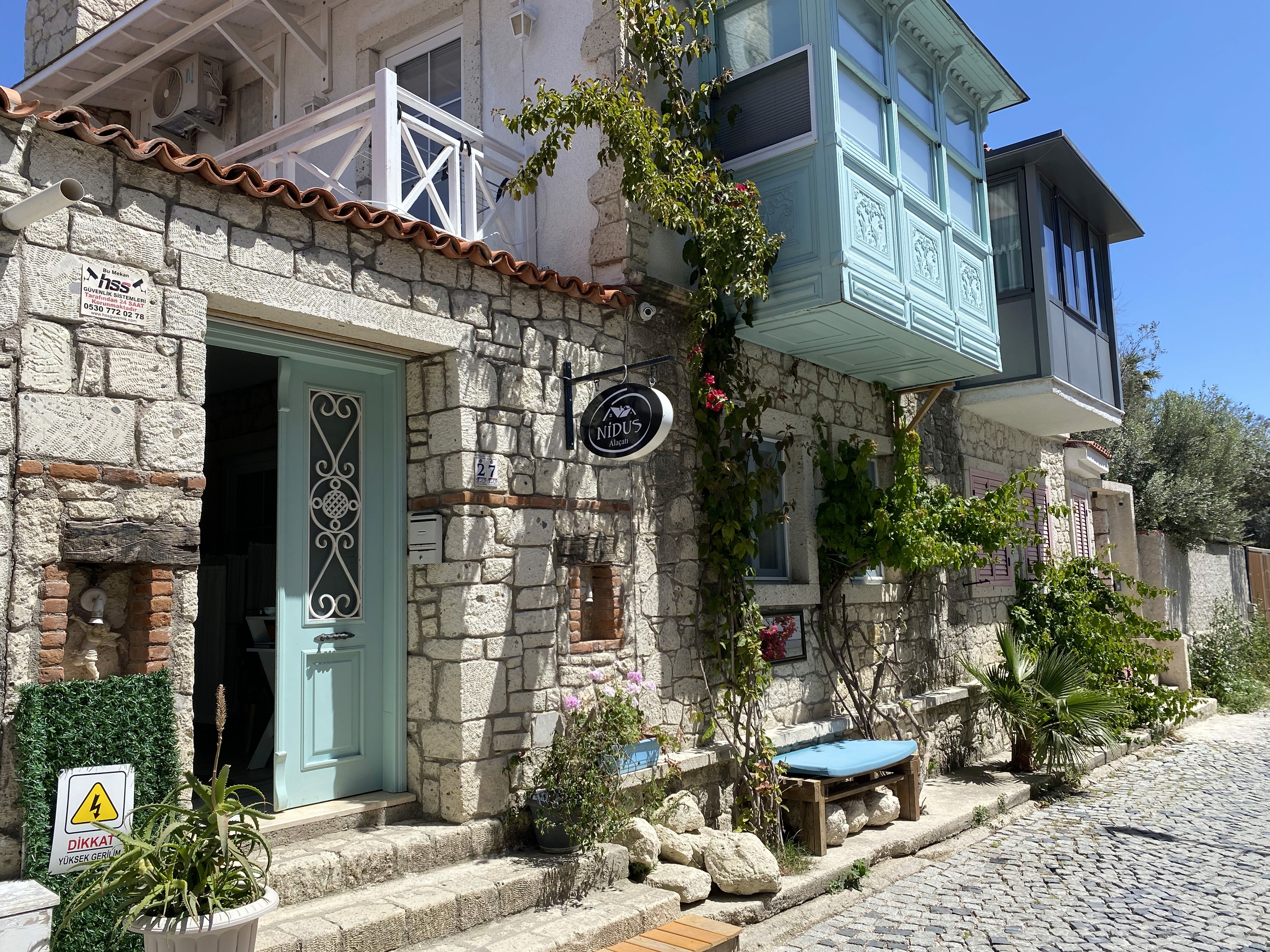 Alaçatı’daki butik otel yapısı