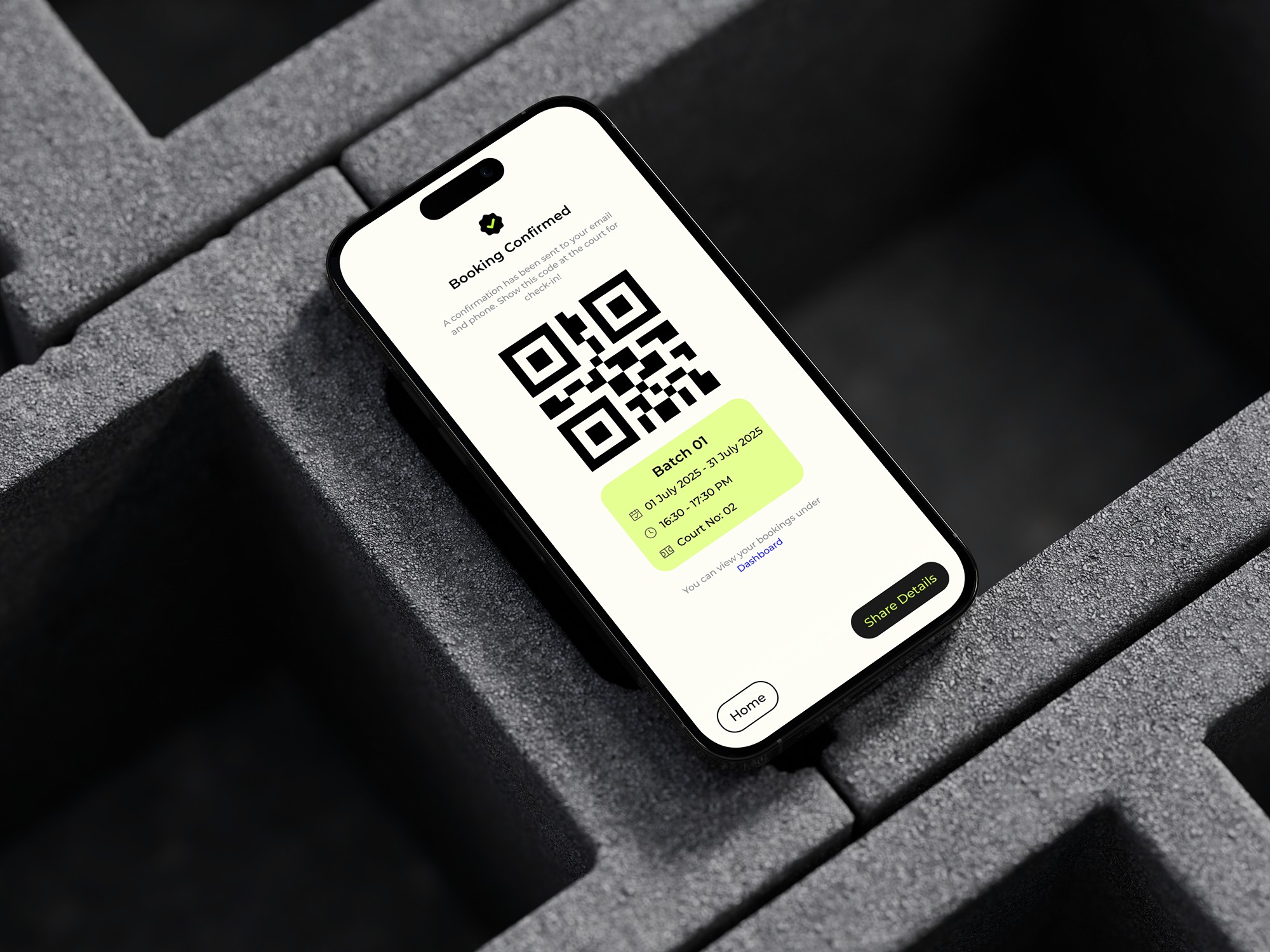 a cell phone on a rock