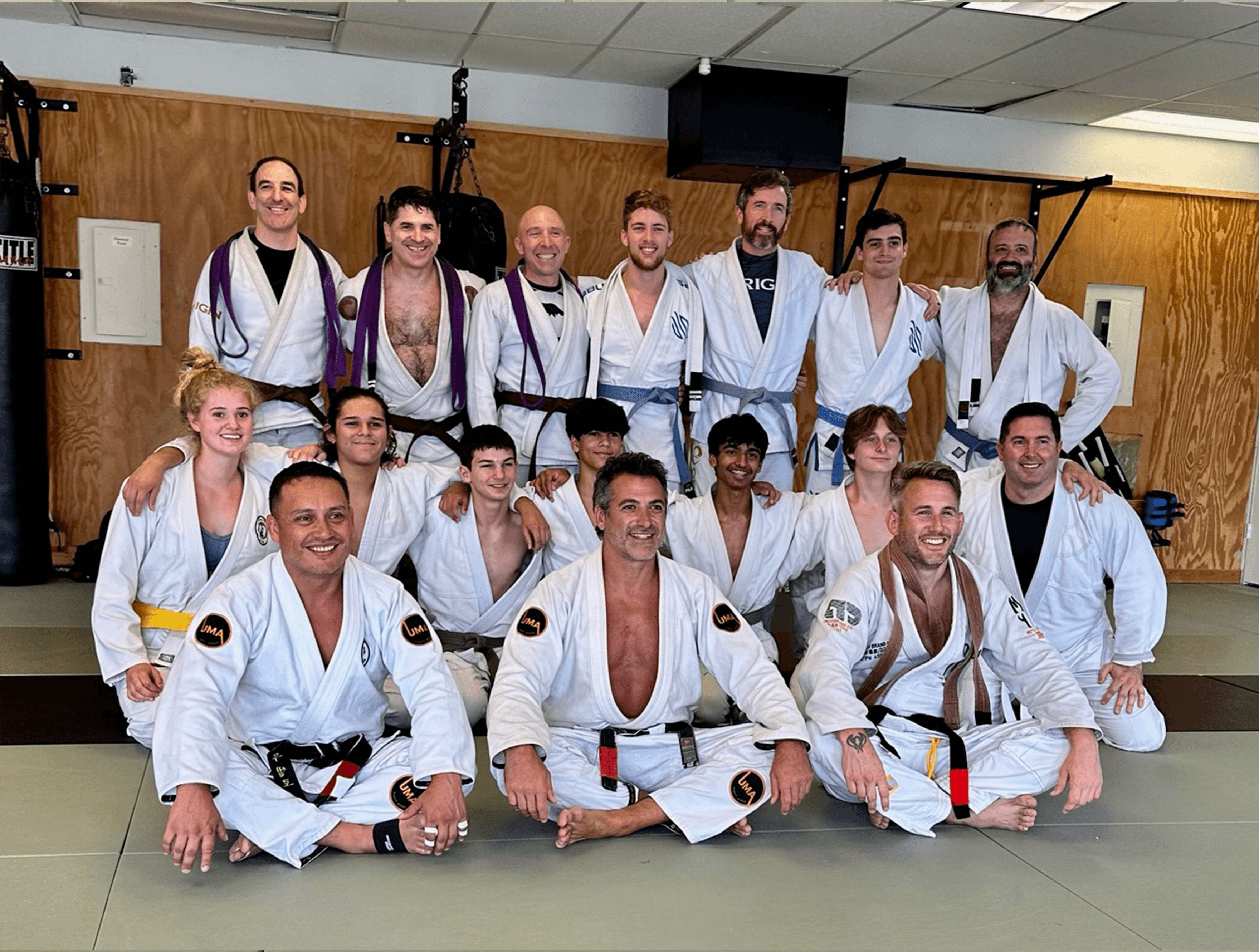about us, jiu jitsu, team picture