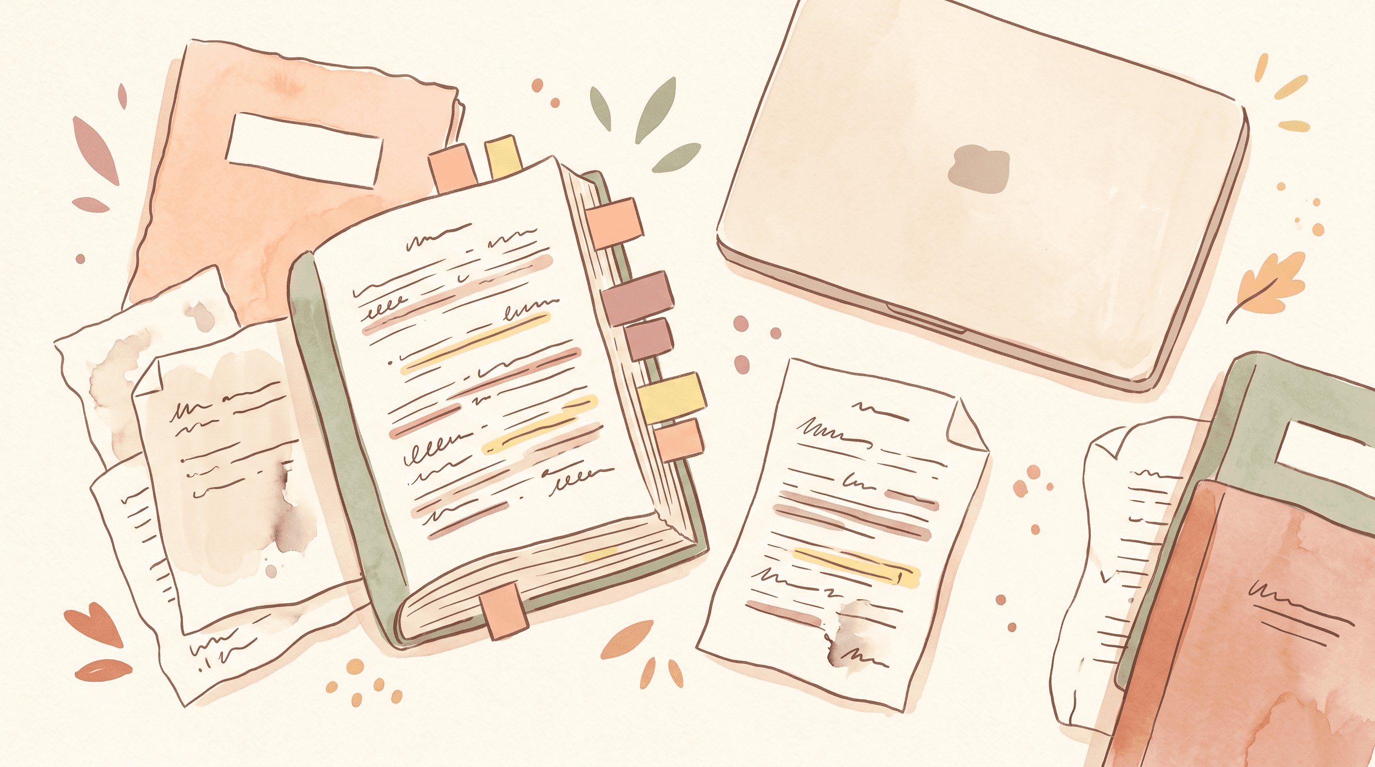 Marked-up casebooks and loose briefs
