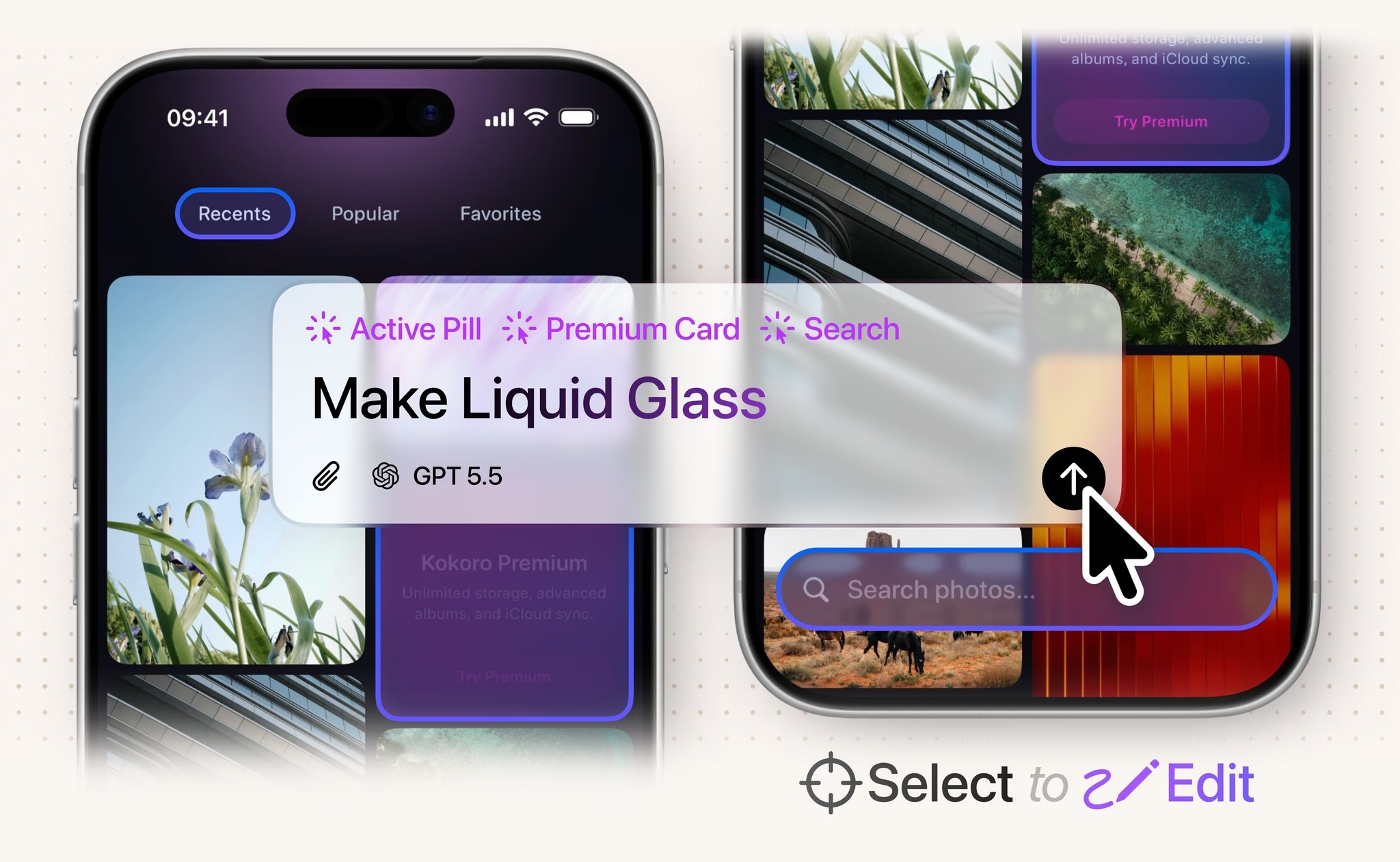 Bitrig image showing their select to edit feature