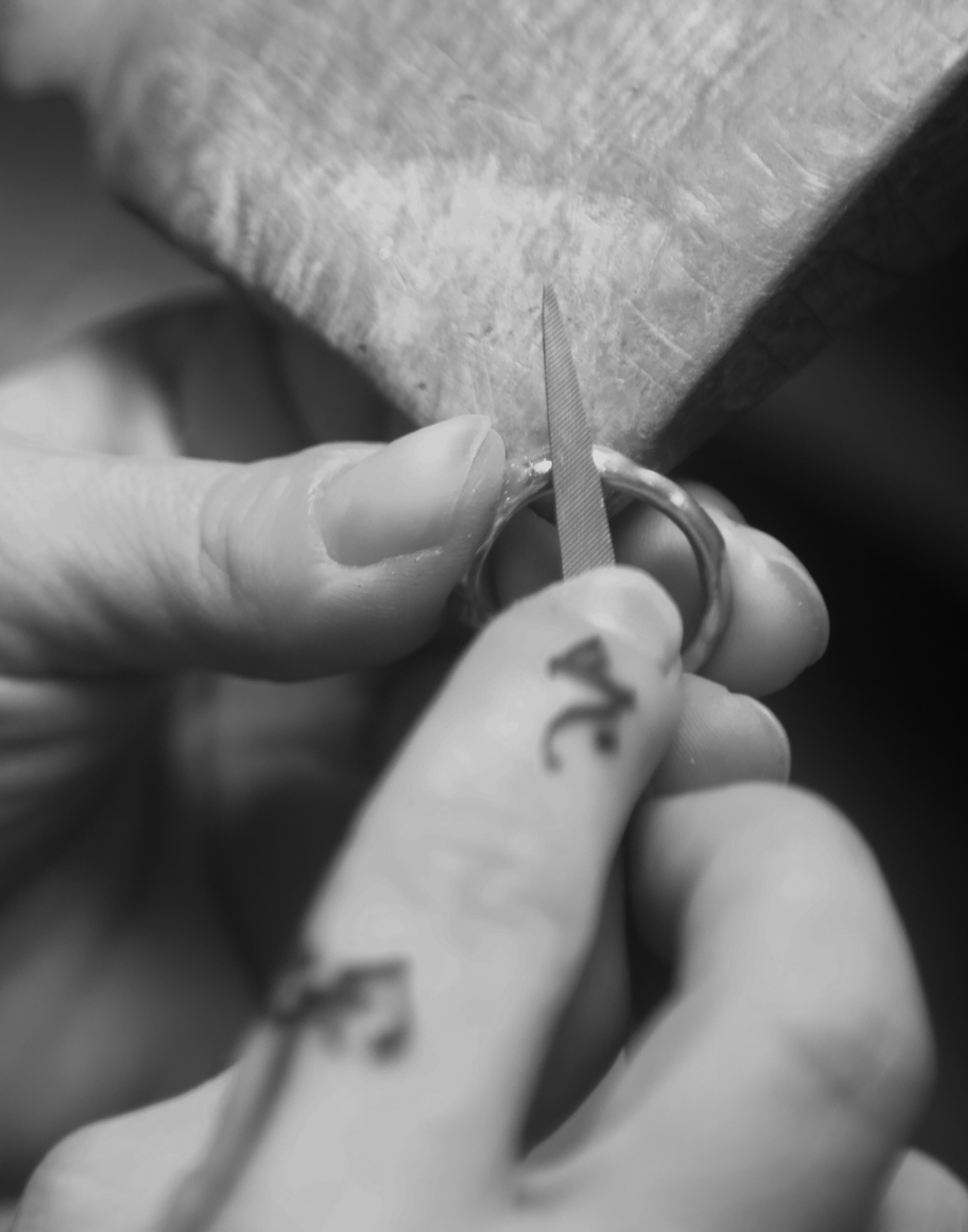 A close-up of a shelf with ceramic vases on it
