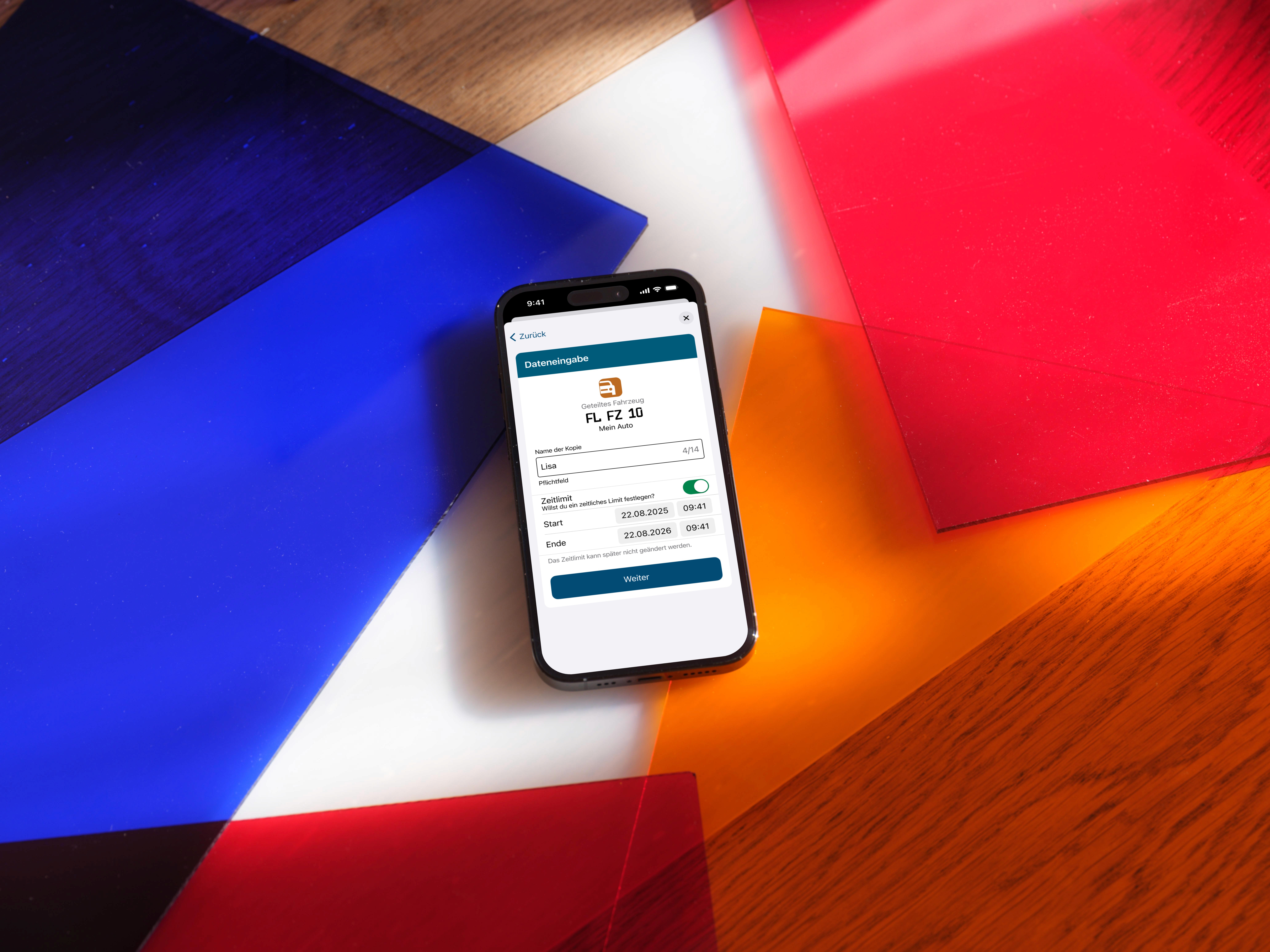Das Teilen eines Fahrzeugscheins kann mit wenigen Angaben schnell abgeschlossen werden. Das geteilte Dokument kann zeitlich begrenzt werden oder auch manuell entzogen werden.