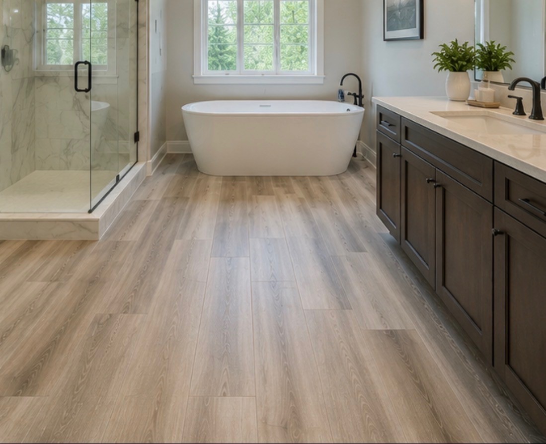 Hardwood dining room flooring