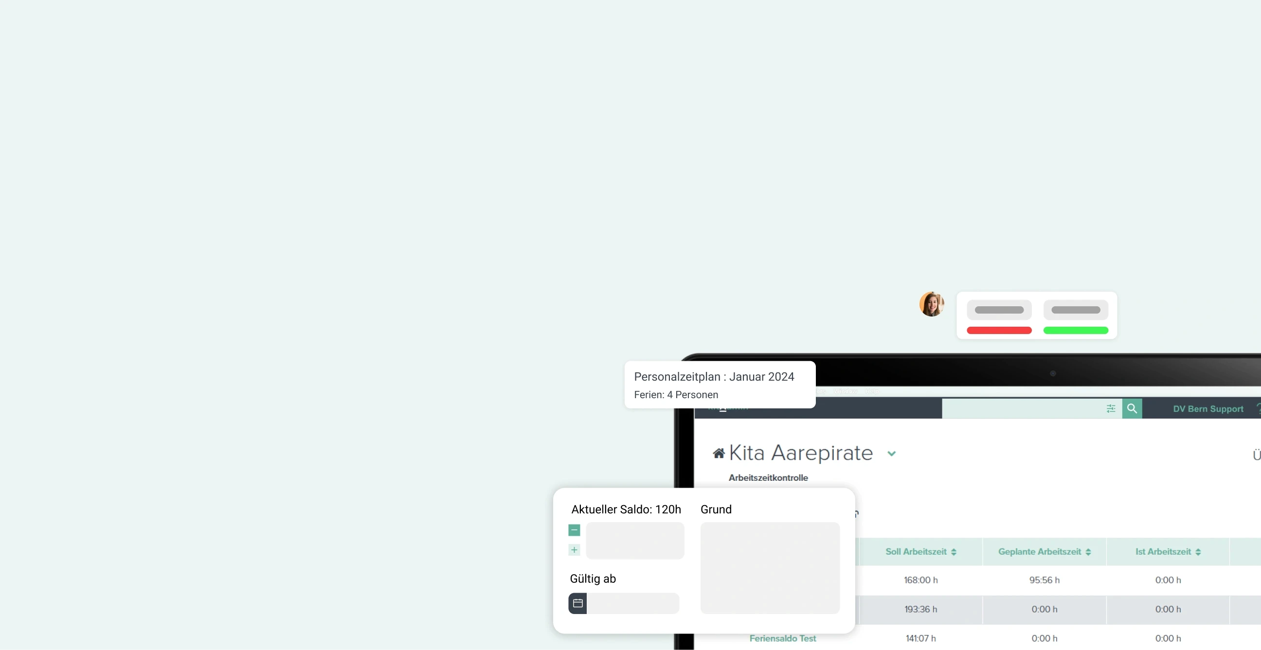 Über kitAdmin kann die Zeiterfassung der Kita digitalisiert werden