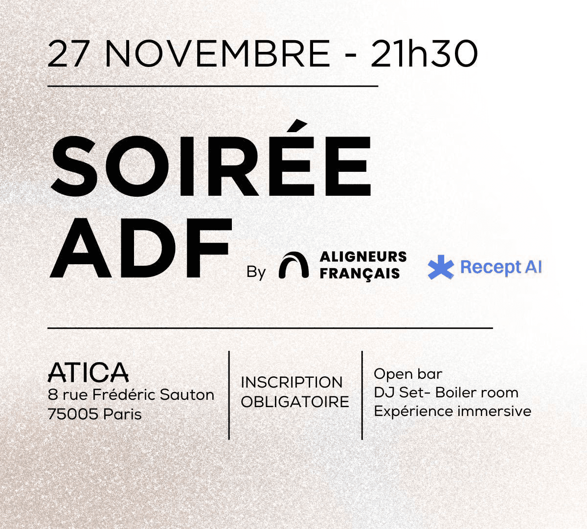 ADF Recept AI | Soirée ADF
