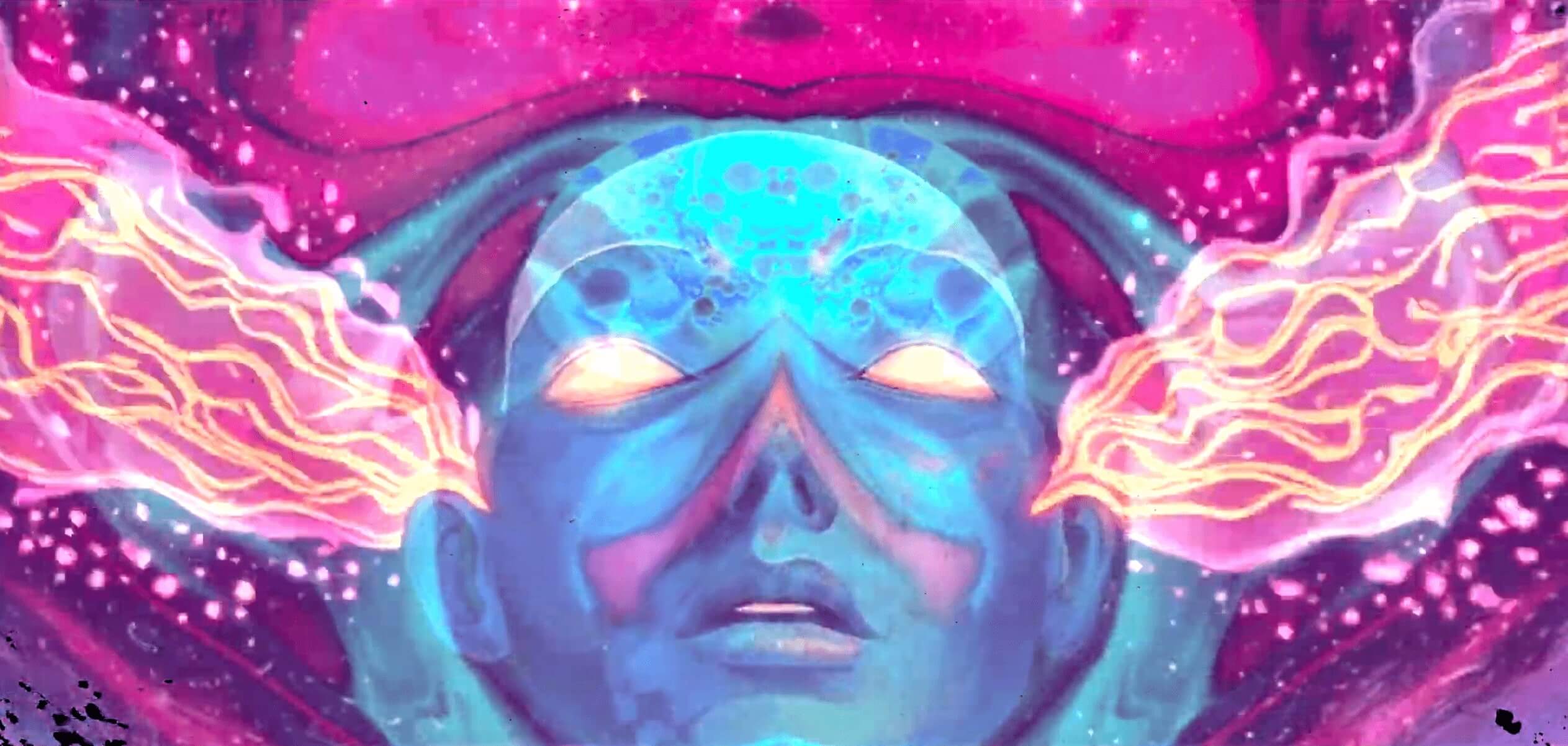 a man holding a cocktail