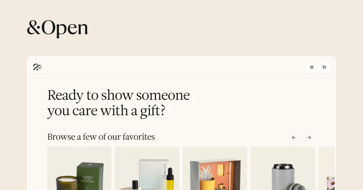 Open Graph image of &Open