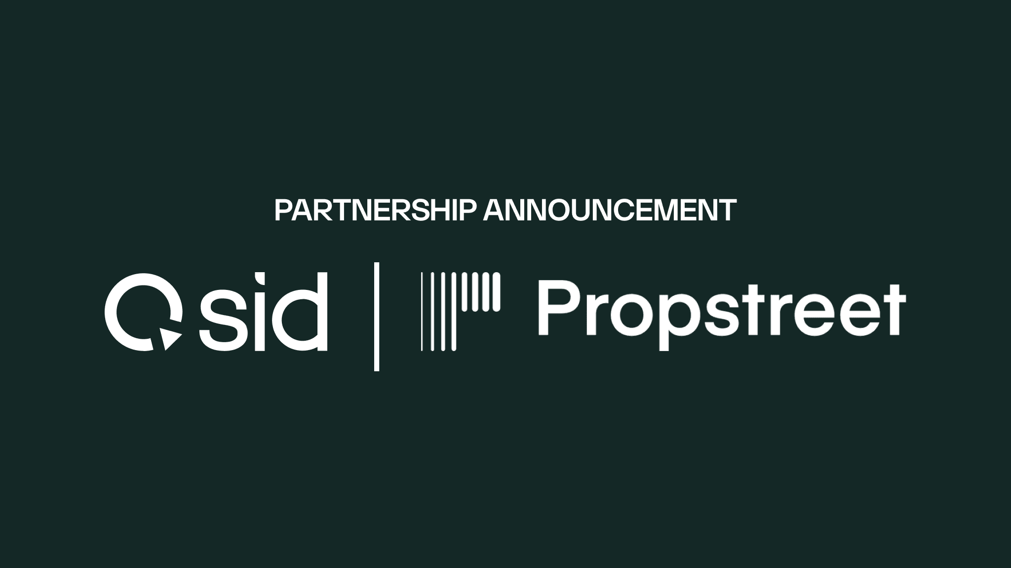 Partnership announcement between Sidp and Propstreet